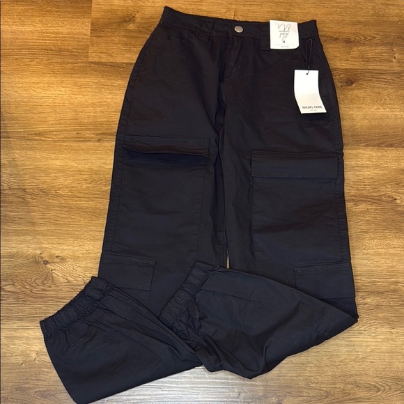 Rachel Paige NEW Women’s Cargo Black Parachute Jogger Pants XS - Picture 1 of 6